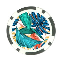 Leaves Tropical Summer Exotic Poker Chip Card Guard (10 Pack) by Simbadda