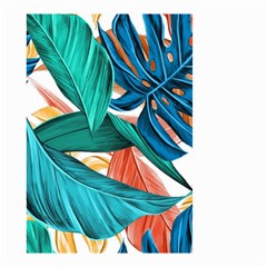 Leaves Tropical Summer Exotic Small Garden Flag (two Sides) by Simbadda