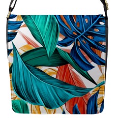 Leaves Tropical Summer Exotic Flap Closure Messenger Bag (s) by Simbadda