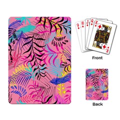 Illustration Reason Leaves Design Playing Cards Single Design (rectangle) by Simbadda