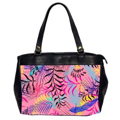 Illustration Reason Leaves Design Oversize Office Handbag (2 Sides) by Simbadda