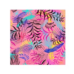 Illustration Reason Leaves Design Small Satin Scarf (square) by Simbadda