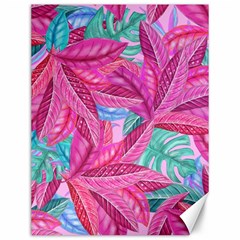 Leaves Tropical Reason Stamping Canvas 12  X 16  by Simbadda