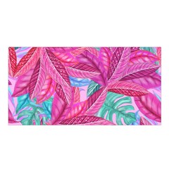 Leaves Tropical Reason Stamping Satin Shawl by Simbadda