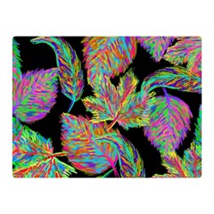 Autumn Pattern Dried Leaves Double Sided Flano Blanket (mini)  by Simbadda