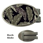 Jungle Leaves Tropical Pattern Money Clips (Oval)  Front