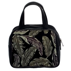 Jungle Leaves Tropical Pattern Classic Handbag (two Sides) by Simbadda