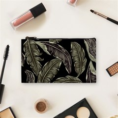 Jungle Leaves Tropical Pattern Cosmetic Bag (small) by Simbadda