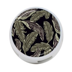 Jungle Leaves Tropical Pattern 4-port Usb Hub (two Sides) by Simbadda