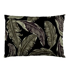 Jungle Leaves Tropical Pattern Pillow Case (two Sides) by Simbadda