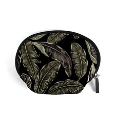 Jungle Leaves Tropical Pattern Accessory Pouch (small) by Simbadda