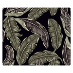 Jungle Leaves Tropical Pattern Double Sided Flano Blanket (Small)  50 x40  Blanket Back