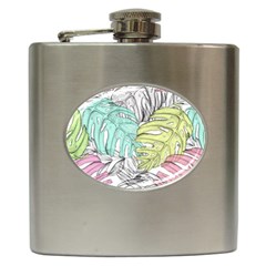 Leaves Tropical Plant Summer Hip Flask (6 Oz)