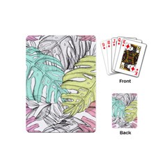 Leaves Tropical Plant Summer Playing Cards Single Design (mini) by Simbadda