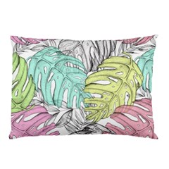 Leaves Tropical Plant Summer Pillow Case (two Sides) by Simbadda