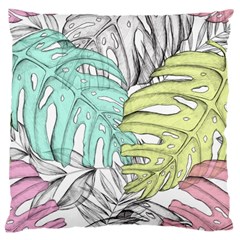 Leaves Tropical Plant Summer Large Cushion Case (two Sides)