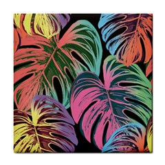 Leaves Tropical Jungle Pattern Tile Coasters