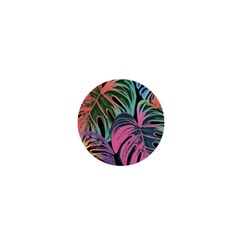 Leaves Tropical Jungle Pattern 1  Mini Magnets