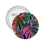 Leaves Tropical Jungle Pattern 2.25  Buttons Front