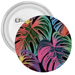 Leaves Tropical Jungle Pattern 3  Buttons