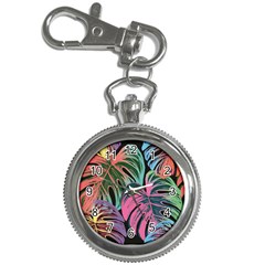 Leaves Tropical Jungle Pattern Key Chain Watches