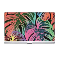 Leaves Tropical Jungle Pattern Business Card Holder