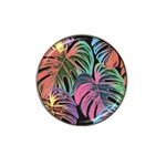 Leaves Tropical Jungle Pattern Hat Clip Ball Marker (10 pack) Front