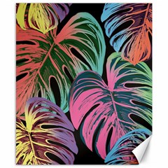 Leaves Tropical Jungle Pattern Canvas 8  x 10 