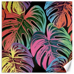 Leaves Tropical Jungle Pattern Canvas 12  x 12 