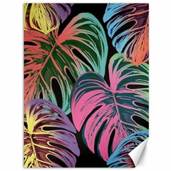 Leaves Tropical Jungle Pattern Canvas 36  x 48 