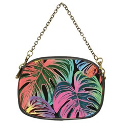 Leaves Tropical Jungle Pattern Chain Purse (Two Sides)