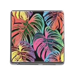 Leaves Tropical Jungle Pattern Memory Card Reader (square 5 Slot) by Simbadda