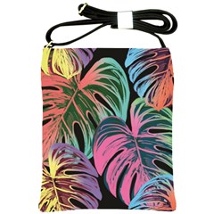 Leaves Tropical Jungle Pattern Shoulder Sling Bag