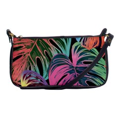 Leaves Tropical Jungle Pattern Shoulder Clutch Bag