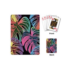 Leaves Tropical Jungle Pattern Playing Cards Single Design (Mini)