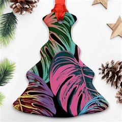 Leaves Tropical Jungle Pattern Ornament (Christmas Tree) 