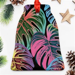 Leaves Tropical Jungle Pattern Bell Ornament (Two Sides)