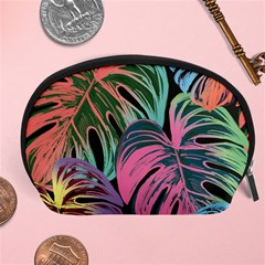 Leaves Tropical Jungle Pattern Accessory Pouch (Large)