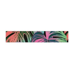 Leaves Tropical Jungle Pattern Flano Scarf (Mini)