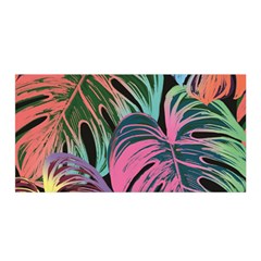 Leaves Tropical Jungle Pattern Satin Wrap