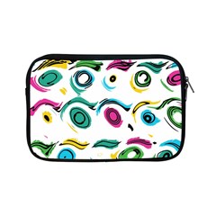 Distorted Circles On A White Background                Apple Ipad Mini Protective Soft Case by LalyLauraFLM