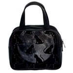 Black Cat Full Moon Classic Handbag (Two Sides) Front