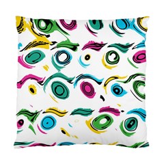 Distorted Circles On A White Background                Standard Cushion Case (two Sides) by LalyLauraFLM