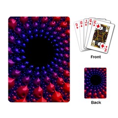 Red Purple 3d Fractals                  Playing Cards Single Design