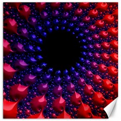 Red Purple 3d Fractals                  Canvas 20  X 20  by LalyLauraFLM