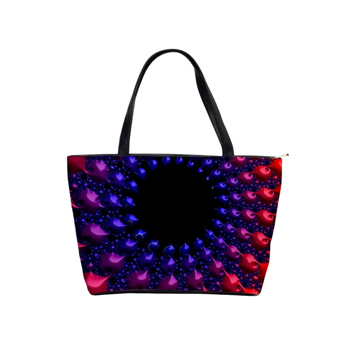 Red purple 3d fractals                  Classic Shoulder Handbag