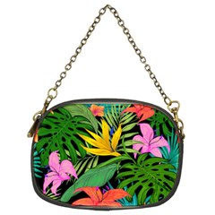 Tropical Leaves                   Chain Purse (two Sides) by LalyLauraFLM