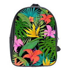 Tropical Leaves                   School Bag (large)