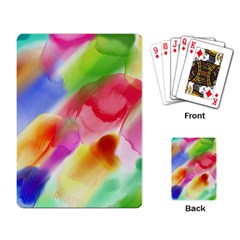 Colorful Watercolors                    Playing Cards Single Design