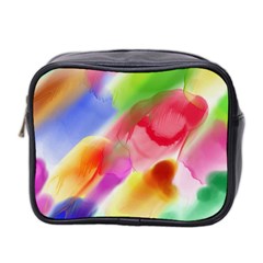 Colorful Watercolors                    Mini Toiletries Bag (two Sides) by LalyLauraFLM